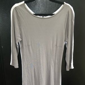 Lucy Agnes dress, gray/white, size M